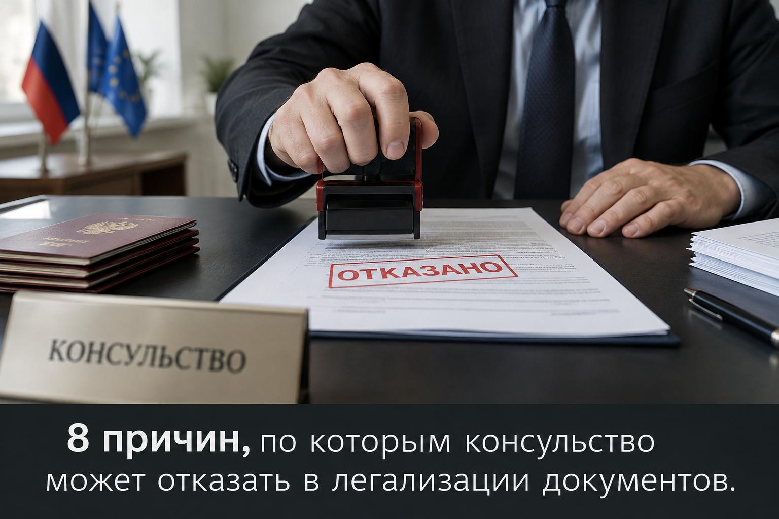 Почему консульство возвращает бумаги: 8 причин отказа в легализации документов